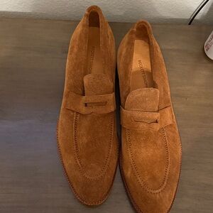 Beckett Simonon Tan Suede Loafers